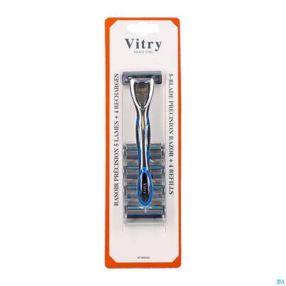 Vitry Nachfüllklingen Für 5 Klingen Rasierer (x4) 4pcs, A-Nr.: 5609958 - 02