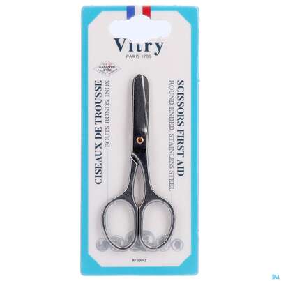 Sie sehen eine Packung Vitry Scherenset Rundspitze Inox 1pc, Produktbild: 02 Vitry Scherenset Rundspitze Inox 1pc, A-Nr.: 4633558 - 02
