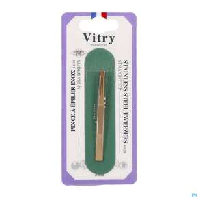 Vitry Zupfpinzette „prestige“ Rostfreier Edelstahl Gerade 1pc, A-Nr.: 4633707 - 01