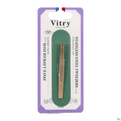 Vitry Zupfpinzette „prestige“ Rostfreier Edelstahl Gerade 1pc, A-Nr.: 4633707 - 01