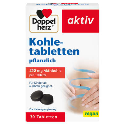 Doppelherz Kohletabletten pflanzlich, A-Nr.: 5937740 - 01