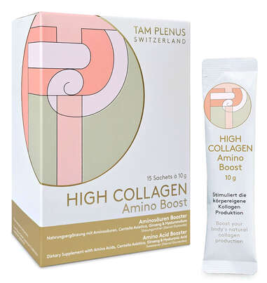 Sie sehen eine Packung High Collagen Amino Boost, Produktbild: 01 High Collagen Amino Boost, A-Nr.: 5990898 - 01