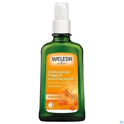 Sie sehen eine Packung Weleda Sanddorn Pflege Oel Neu 100ml, Produktbild: 04 Weleda Sanddorn Pflege Oel Neu 100ml, A-Nr.: 4583659 - 04