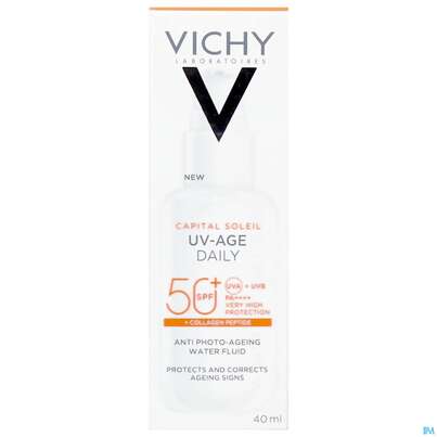 Sonnenprodukte Vichy/capital Soleil Gesichtscreme Uv-age Lsf50+ 40ml, A-Nr.: 5360950 - 02