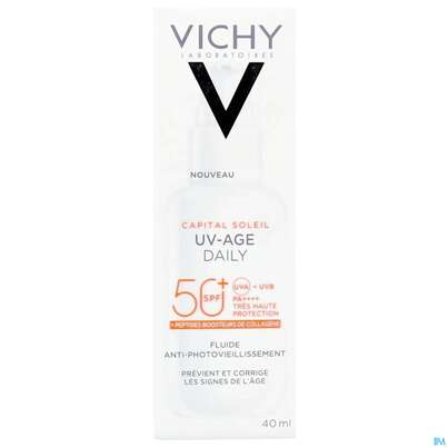 Sonnenprodukte Vichy/capital Soleil Gesichtscreme Uv-age Lsf50+ 40ml, A-Nr.: 5360950 - 03