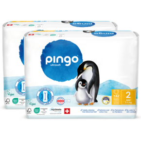 Bio Windeln Nr.2 Mini Jumbo 3-6kg Pinguin – Pingo Swiss, A-Nr.: 4559537 - 01
