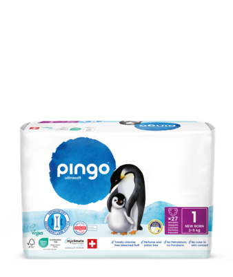 Bio Windeln Nr.1 New Born 2-5kg Pinguin – Pingo Swiss, A-Nr.: 4559514 - 01