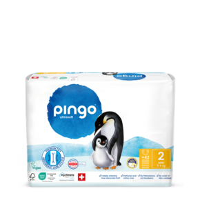 Bio Windeln Nr.2 Mini 3-6kg Pinguin – Pingo Swiss, A-Nr.: 4559520 - 01