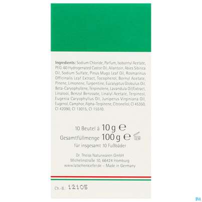 Allgaeuer Latschenkiefer Sole-fussbad 10x10 100g, A-Nr.: 0864574 - 07