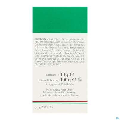 Allgaeuer Latschenkiefer Sole-fussbad 10x10 100g, A-Nr.: 0864574 - 08
