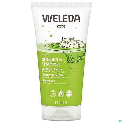 Shampoon Weleda Kids 2in1 +shower Spritzige Limette 150ml, A-Nr.: 4520305 - 03