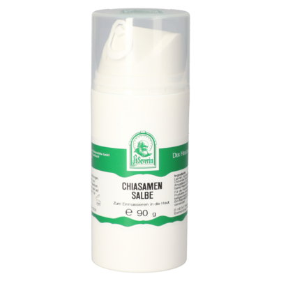 Sie sehen eine Packung CHIASAMEN SALBE 90 G, Produktbild: 01 CHIASAMEN SALBE 90 G, A-Nr.: 5613747 - 01