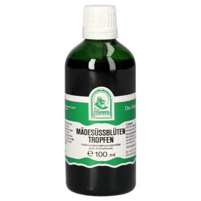 Sie sehen eine Packung MÄDESÜSSBLÜTEN TROPFEN 100 ML, Produktbild: 01 MÄDESÜSSBLÜTEN TROPFEN 100 ML, A-Nr.: 5637601 - 01