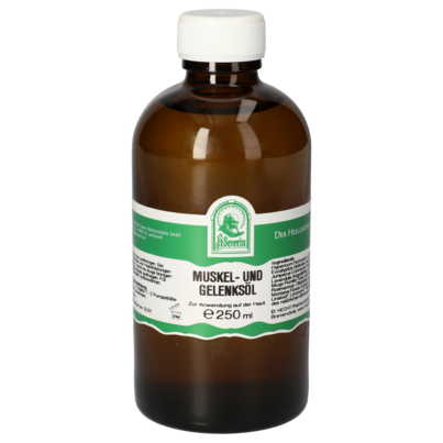 Sie sehen eine Packung MUSKEL UND GELENKSÖL 250 ML, Produktbild: 01 MUSKEL UND GELENKSÖL 250 ML, A-Nr.: 5724725 - 01