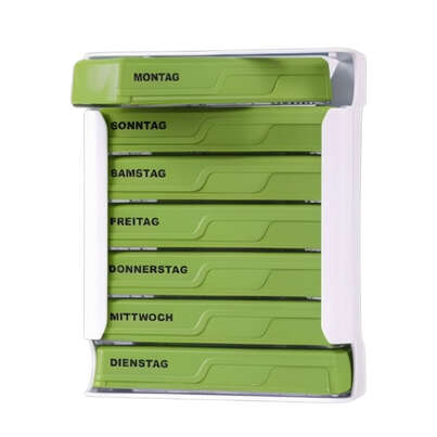 APOfit Wochendispenser 7 Dosierer Planer grün, A-Nr.: 6103391 - 01