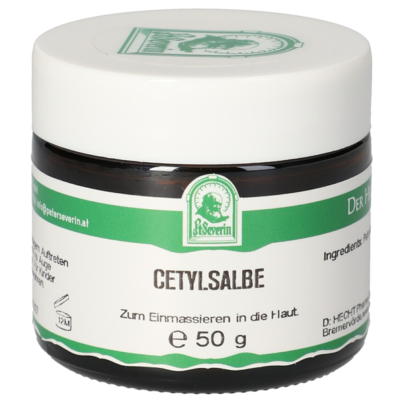 Sie sehen eine Packung CETYLSALBE 50 G, Produktbild: 01 CETYLSALBE 50 G, A-Nr.: 5713443 - 01