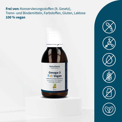 NatuGena Omega-3 Kids Vegan Flüssigkeit, A-Nr.: 6036097 - 03