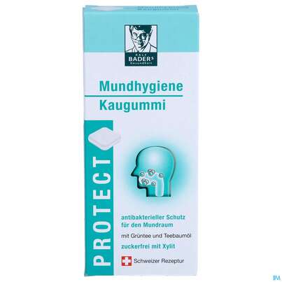 Baders Protect Mundhygiene Kaugummi Cur 20st, A-Nr.: 4111469 - 01