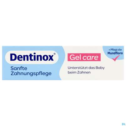 Sie sehen eine Packung Dentinox Gel Care 10g, Produktbild: 01 Dentinox Gel Care 10g, A-Nr.: 5936048 - 01