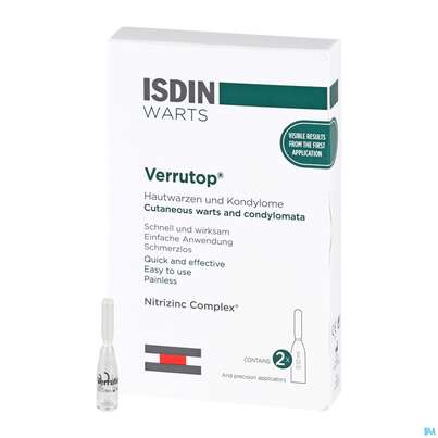 Isdin Verrutop Ampullen Warts 2u 100 Microl 2st, A-Nr.: 5160984 - 04