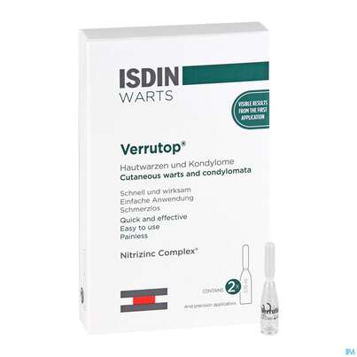 Isdin Verrutop Ampullen Warts 2u 100 Microl 2st, A-Nr.: 5160984 - 05