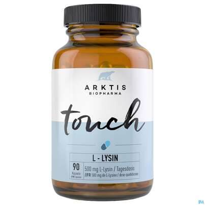 Sie sehen eine Packung L-lysin Kapseln Arktis Touch 90st, Produktbild: 03 L-lysin Kapseln Arktis Touch 90st, A-Nr.: 4750672 - 03