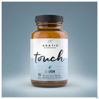 Sie sehen eine Packung L-lysin Kapseln Arktis Touch 90st, Produktbild: 08 L-lysin Kapseln Arktis Touch 90st, A-Nr.: 4750672 - 08