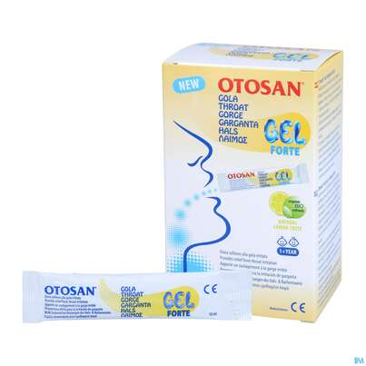 Sie sehen eine Packung Otosan Forte Rachen-halsgel 10ml Sticks Sachet 14st, Produktbild: 04 Otosan Forte Rachen-halsgel 10ml Sticks Sachet 14st, A-Nr.: 4582602 - 04