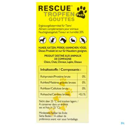 Rescura Pets Tropfen Ohne Alkohol 10ml, A-Nr.: 4089250 - 04