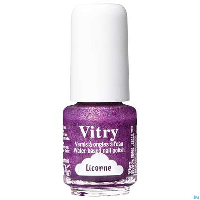 Sie sehen eine Packung Vitry Wasser-nagellack Licorne 4ml, Produktbild: 01 Vitry Wasser-nagellack Licorne 4ml, A-Nr.: 5927411 - 01