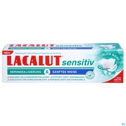 Zahncreme Lacalut/sensitiv Remineralisierung Sanftes Weiss 75ml, A-Nr.: 5754548 - 01