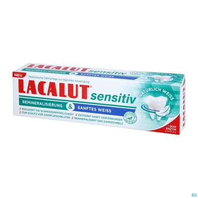 Zahncreme Lacalut/sensitiv Remineralisierung Sanftes Weiss 75ml, A-Nr.: 5754548 - 03