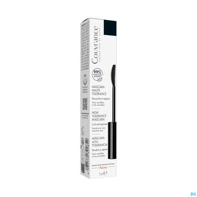 Sie sehen eine Packung Avène Couvrance Hochverträgliche Mascara Schwarz 7ml, Produktbild: 05 Avène Couvrance Hochverträgliche Mascara Schwarz 7ml, A-Nr.: 4009392 - 05