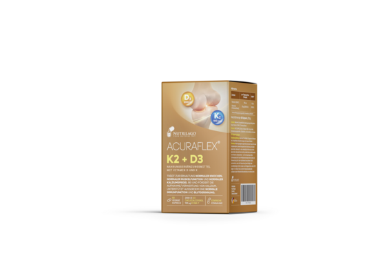 ACURAFLEX® K2 + D3 60 Kapseln – 2.000 I.E. Vitamin D3 + 100 μg Vitamin K2 (MK-7), A-Nr.: 6130749 - 01