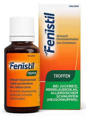 Sie sehen eine Packung Fenistil Tropfen, Produktbild: 01 Fenistil Tropfen, A-Nr.: 4951933 - 01