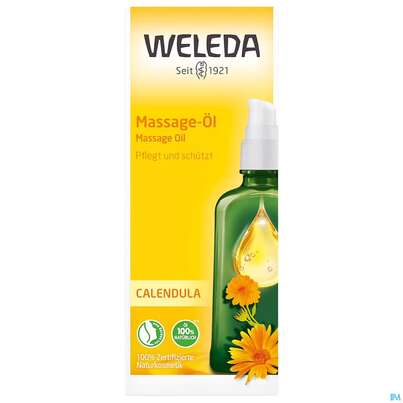 Sie sehen eine Packung Massage Oel -weleda Calendula Neu 100ml, Produktbild: 03 Massage Oel -weleda Calendula Neu 100ml, A-Nr.: 4583599 - 03