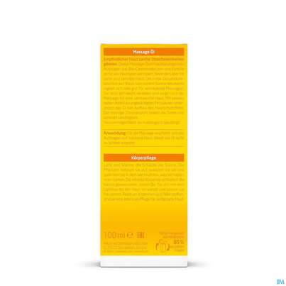 Sie sehen eine Packung Massage Oel -weleda Calendula Neu 100ml, Produktbild: 09 Massage Oel -weleda Calendula Neu 100ml, A-Nr.: 4583599 - 09