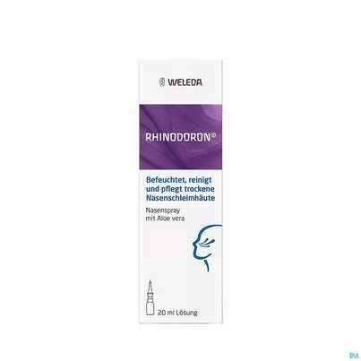 Sie sehen eine Packung Nasenspray Rhinodoron +aloe Vera 20ml, Produktbild: 03 Nasenspray Rhinodoron +aloe Vera 20ml, A-Nr.: 2378234 - 03