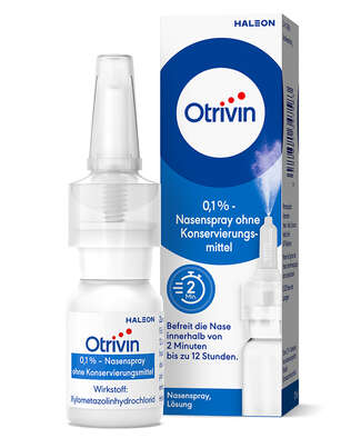 Otrivin 0,1% Nasenspray ohne Konservierungsmittel, A-Nr.: 1347585 - 01