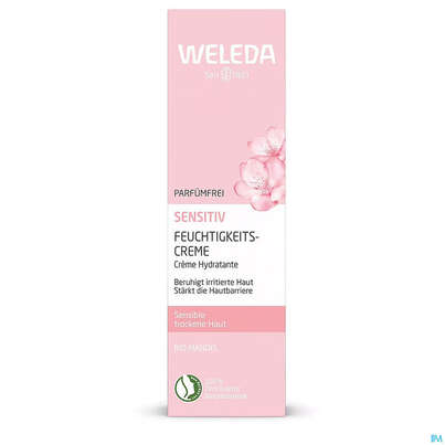 Sie sehen eine Packung Weleda Feuchtigkeitscreme Mandel Sensitiv 30ml, Produktbild: 07 Weleda Feuchtigkeitscreme Mandel Sensitiv 30ml, A-Nr.: 5848284 - 07