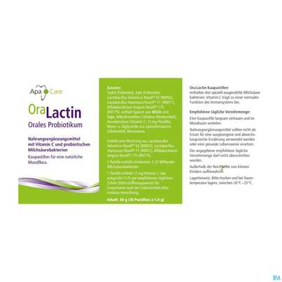 Oralactin Orales Probiotikum Kaupastillen +vitamin C 30g, A-Nr.: 5750409 - 10