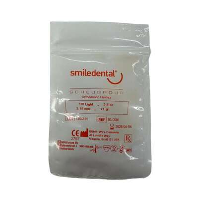 Sie sehen eine Packung Spangengummis 1/8 leicht latexfarben, Produktbild: 01 Spangengummis 1/8 leicht latexfarben, A-Nr.: 6123815 - 01