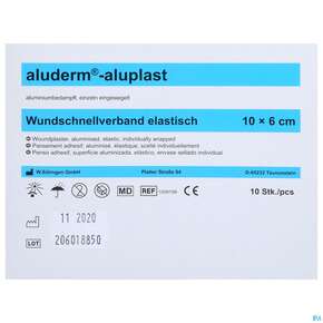 Aluderm/alupl El Wundpflaster 10x 6cm 10 Abschnitte 1pk, A-Nr.: 5650286 - 01