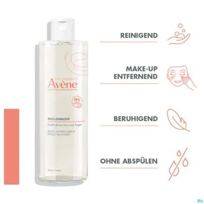 Sie sehen eine Packung Avene Basislinie Mizellenwasser 100ml, Produktbild: 08 Avene Basislinie Mizellenwasser 100ml, A-Nr.: 5939704 - 08