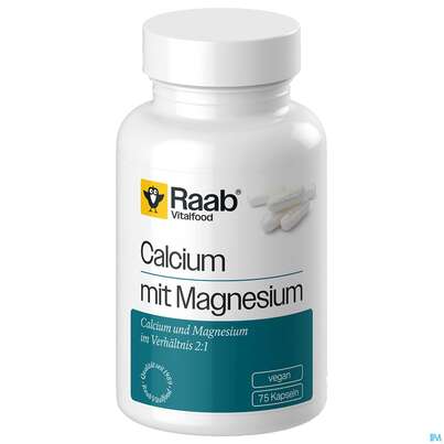 Calcium +magnesium Kapseln Raab 75st, A-Nr.: 5996487 - 02