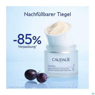 Sie sehen eine Packung Caudalie Vinoperfect Anti-pigmentflecken Creme Niacinamid 50ml, Produktbild: 04 Caudalie Vinoperfect Anti-pigmentflecken Creme Niacinamid 50ml, A-Nr.: 5968172 - 04