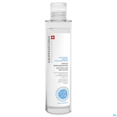 Sie sehen eine Packung Dermafora Hydr Mizellen Reinigungs- Wasser Feuchtigkeitarm 200ml, Produktbild: 02 Dermafora Hydr Mizellen Reinigungs- Wasser Feuchtigkeitarm 200ml, A-Nr.: 5561111 - 02