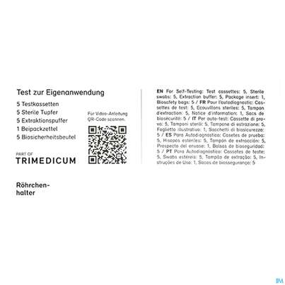 Diagnostika U.zubehoer Covid/-19/antigen/selbst- Test Trignostics 15min Nasenabstr.ce Laienzul5 Tes 1pk, A-Nr.: 5833124 - 04