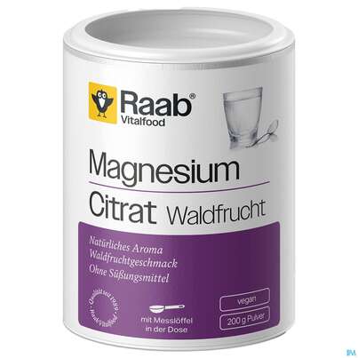 Magnesium Citrat Waldfrucht Pulver Raab 200g, A-Nr.: 5996518 - 02