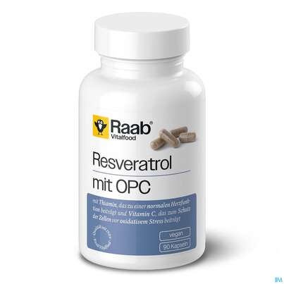 Resveratrol Kapseln +opc Raab 90st, A-Nr.: 5871627 - 01